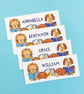 Personalised school bookmarks - Gift from teacher to children - Animals design