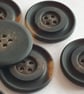 1 & 1 8" 28mm 44L polyester Tortoise Shell Buttons DESIGNER - Image 2