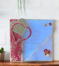 Handmade Ruby Wedding Anniversary Card. Elegant Champagne Congratulations Card - Image 9