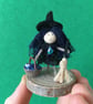 Very Tiny Blue Witch Decoration, Witch Doll Ornaments