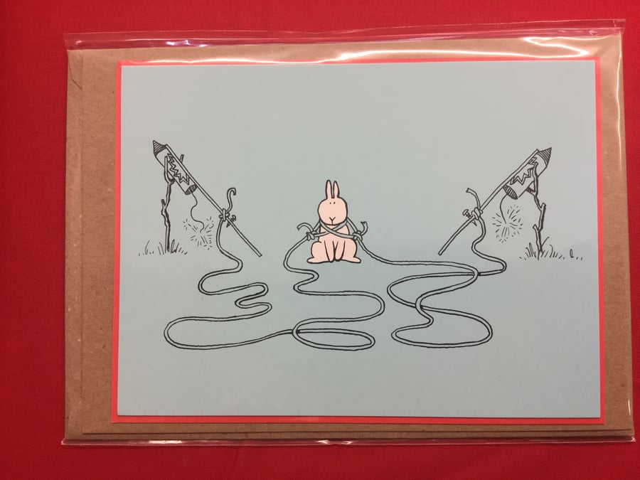 Greeting Card - Bunny and The Rockets