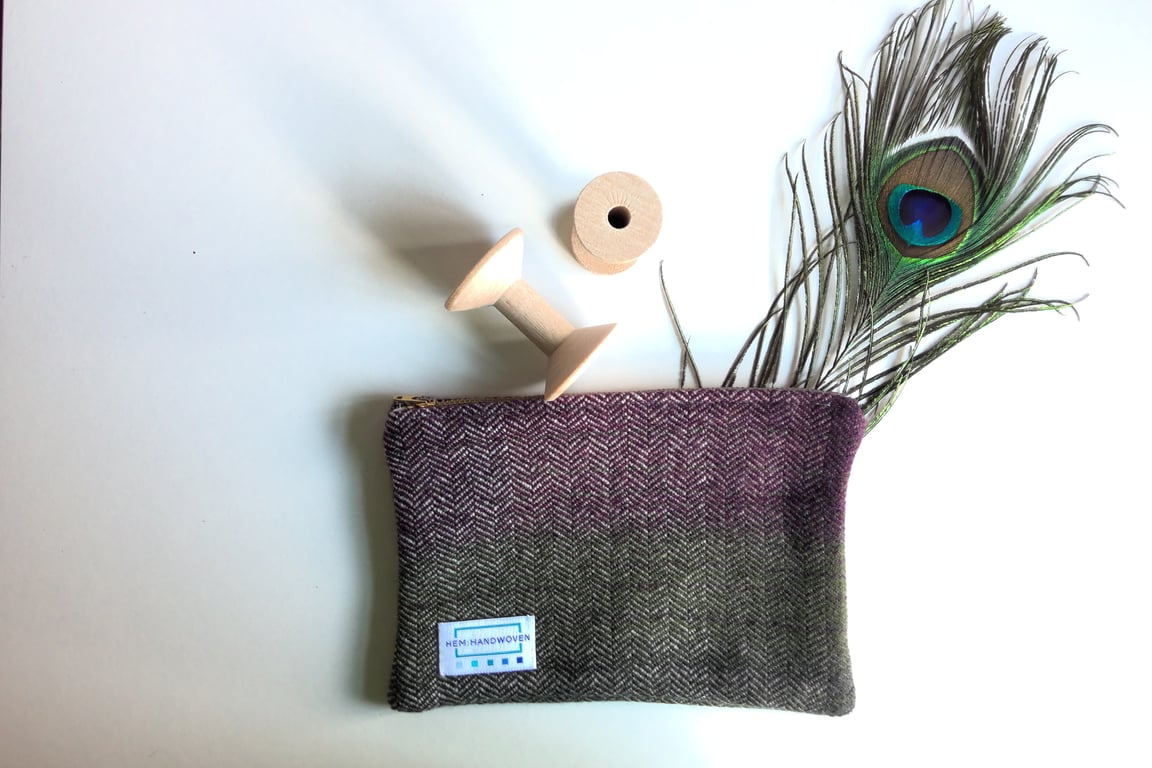 Fylingdales Handwoven Zipped Pouch