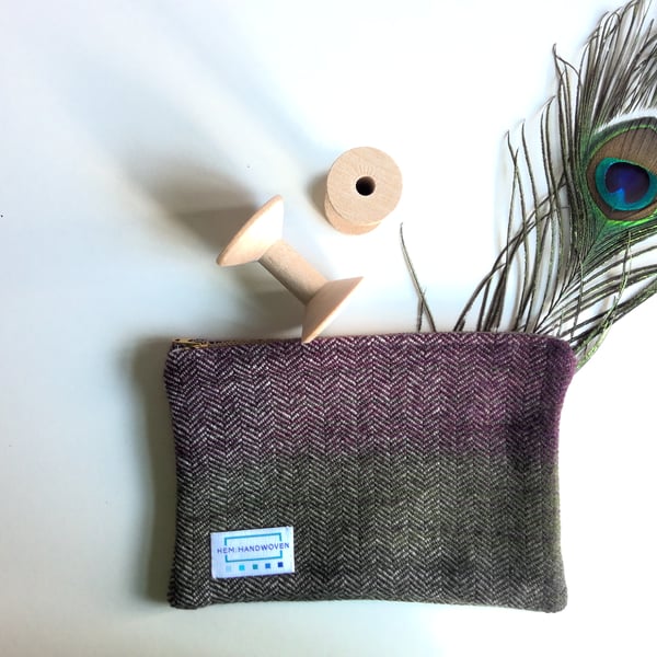 Fylingdales Handwoven Zipped Pouch