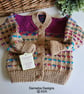 Hand Knitted Designer Girl's Cardigan 18 - 24  months  - Image 7