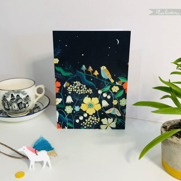 'Night-Time Spring' - Greetings Card