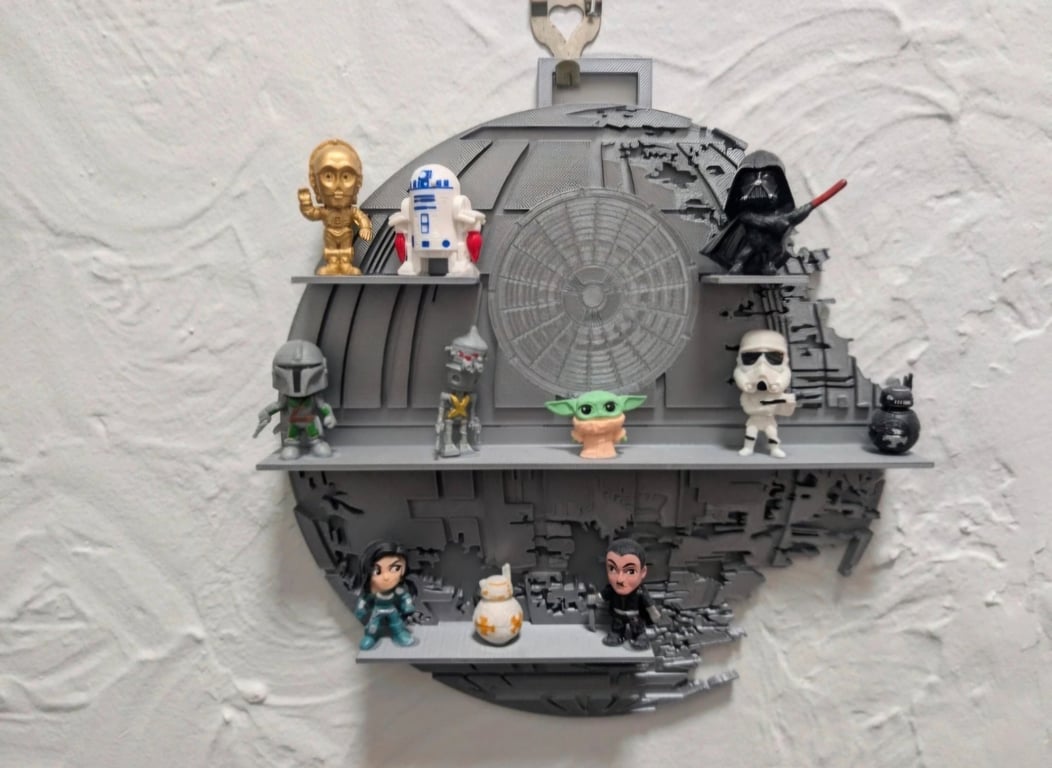 Death Star Display Shelf - Star Wars Inspired 3D Print - 23cm Wide