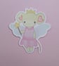 Whimsical Mouse Fairy Sticker - Image 2