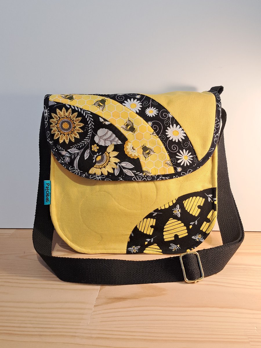 Handbag,Bees and Flowers 