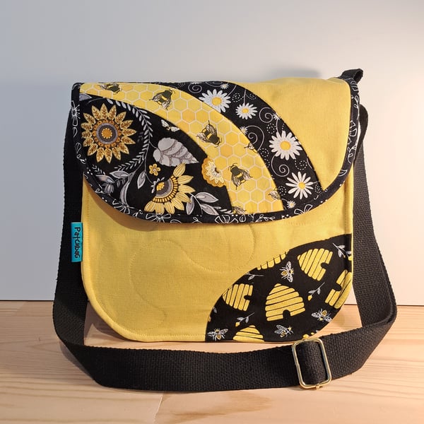 Handbag,Bees and Flowers 