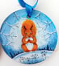 Squirrel in the snow bauble