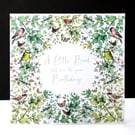  Happy Birthday – British Garden Bird Valance Card. 