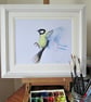 Bluetit Garden Bird flying - Image 5