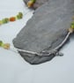 Peridot & Citrine semi-precious chips & Mother of Pearl necklace - Image 3