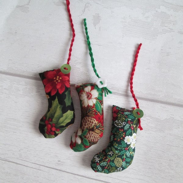 Scrapbox Stockings, Tiny Stocking Tree Decorations