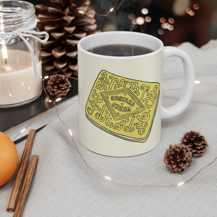 Custard Cream Biscuit Tea Coffee Mug