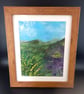 Heather and Gorse - Dartmoor heat inspired moorland artwork 