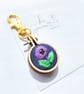 Hand Embroidered Floral Keyring - Image 2