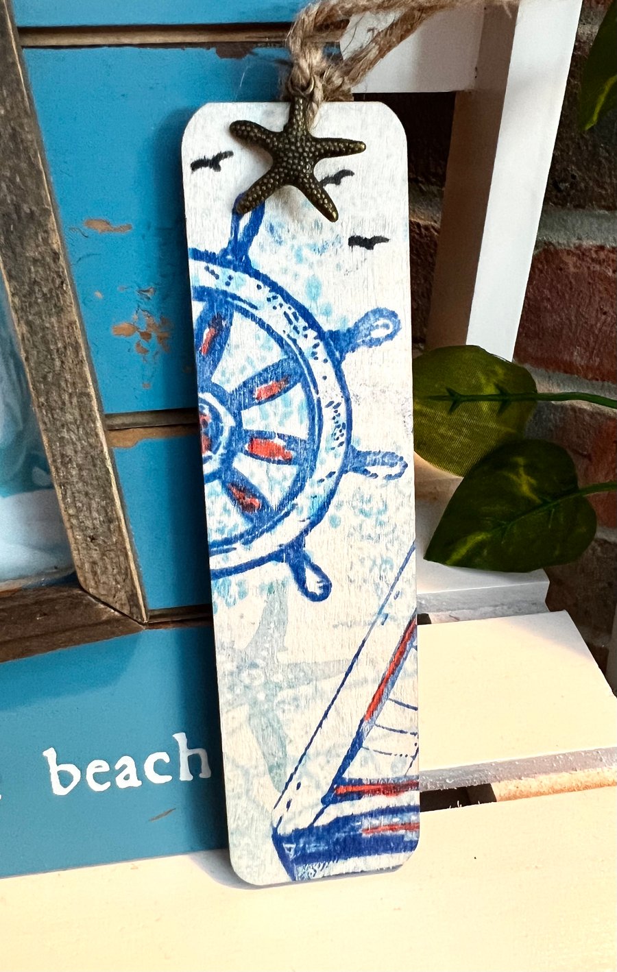 ‘Sailboat wheel’ Bookmark