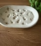Ceramic oval acorn soap holder - Image 1