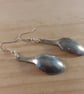 Upcycled Silver Plated Sugar Tong Spoon Earrings (SPE062519)