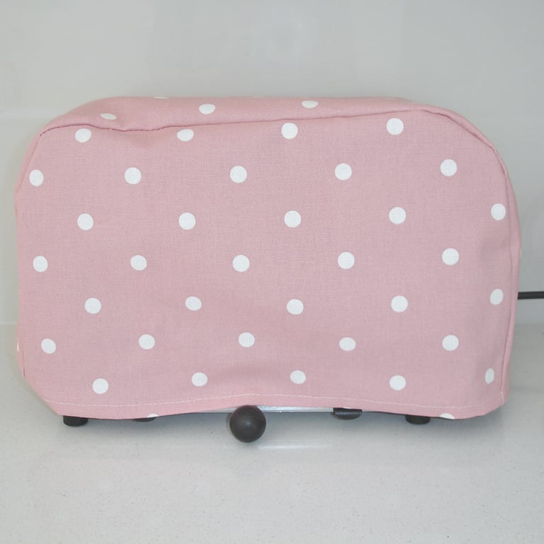 Toaster Cover Polka Dots Dualit 4 Slice Toaster Dust Cover NOT PADDED Pink