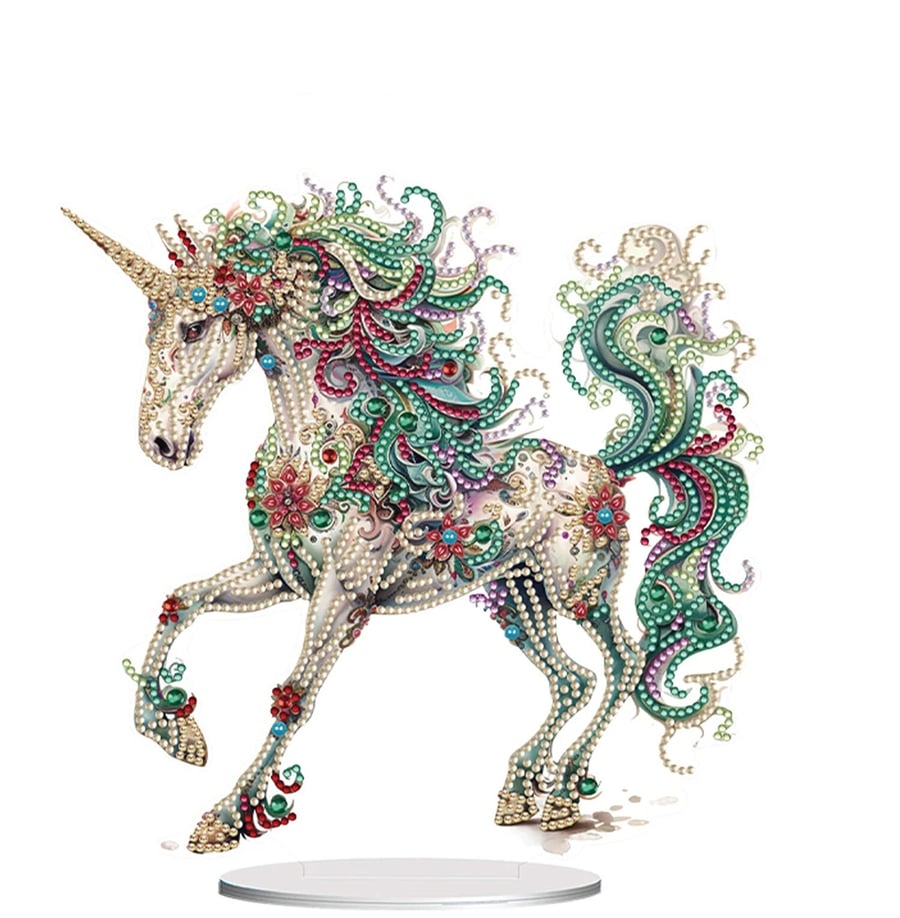 5D DIY Colourful Unicorn Diamond Painting Kit Crystal Embroidery Rhinestone Acry