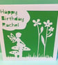 Fairy Birthday Card - Personalised  - Image 3