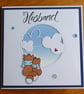 Husband Christmas Card - Foxes with Cloudy Sky - Image 4