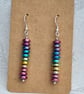 Gorgeous Stick Bead Earrings - Rainbow Haematite  - Image 3