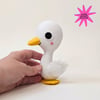 Prim Goose, wool felt sculpture, Super Seconds Festival