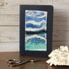 Moleskine embroidered seascape journal or notepad. 