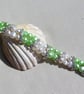 Apple Green & White Freshwater Pearl Glamour Bracelet "Mint Crush" - SALE - Image 5