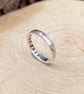 Handmade Personalised Silver Luna Wedding Rings - Image 4