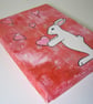 Valentine Heart Bunny Rabbit Painting - Image 2