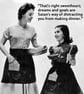 Girls Dream Vintage Fridge Magnet - 1950s attitute to sexual equality ambition - Image 1