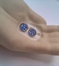Blue Faux Druzy Lever Back Earrings, Gift for Her, Faux Druzy Earrings, Earrings - Image 8