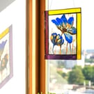 Floral Botanical wall art Stained Glass