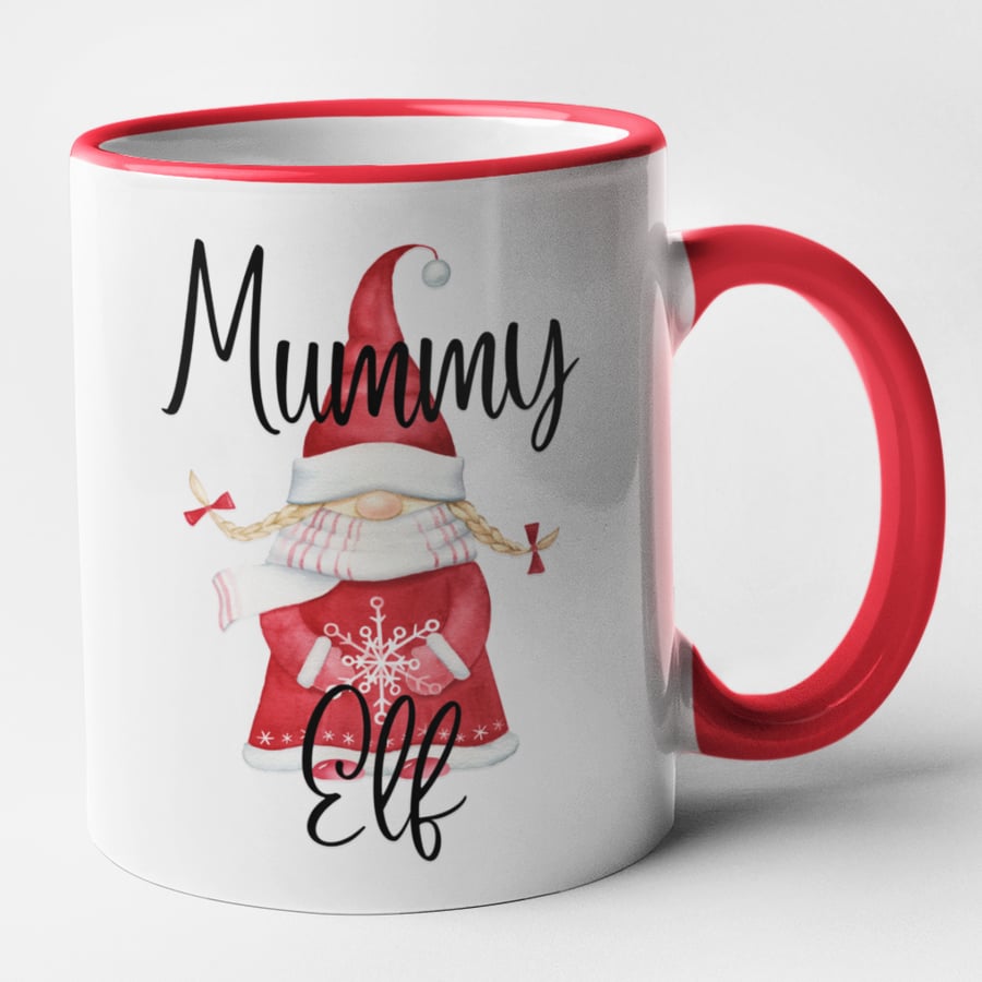 Mummy ELF Christmas Mug - Funny Novelty Christmas Mug Gift