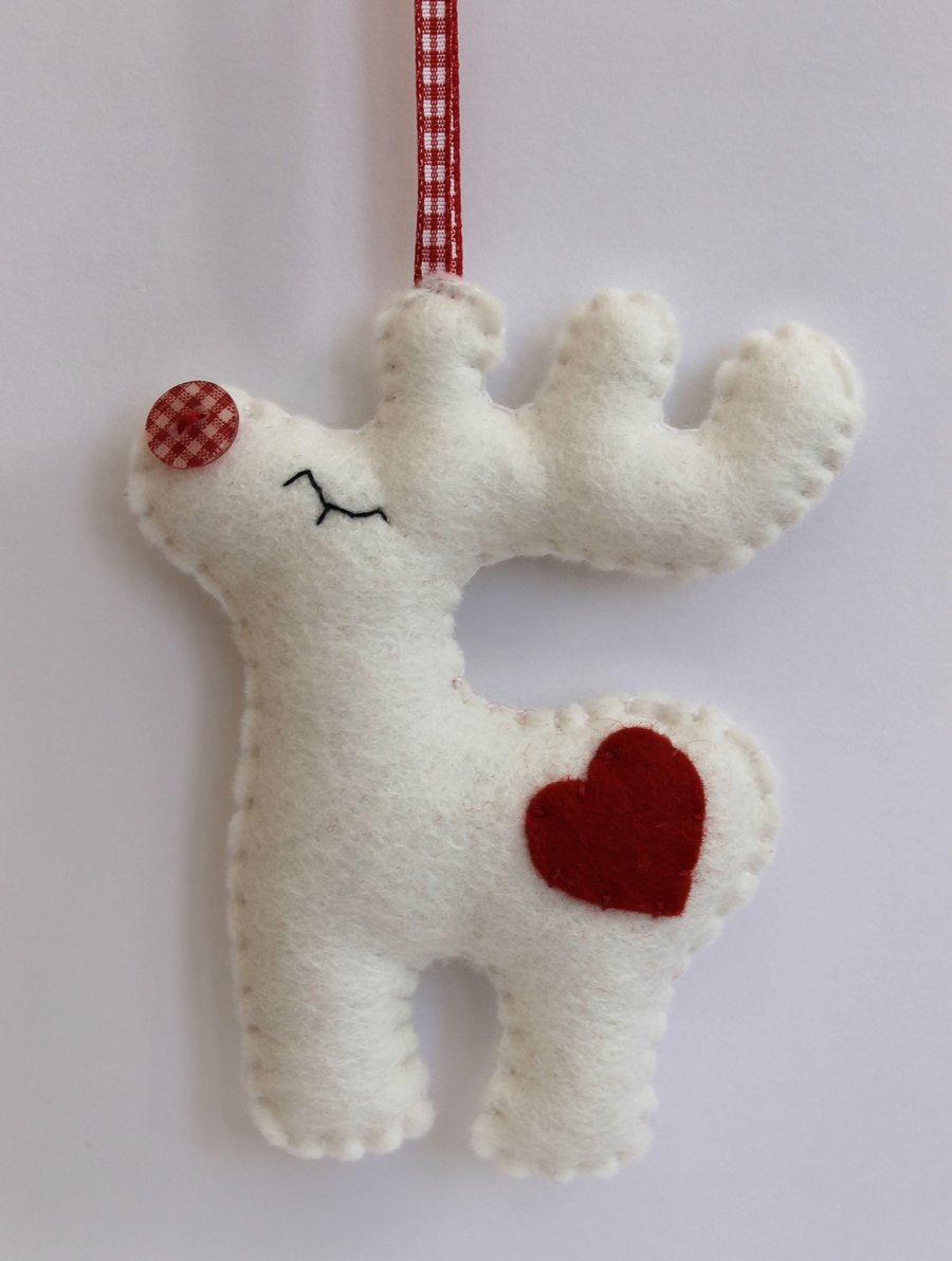 Christmas Rudolph - Felt Decoration