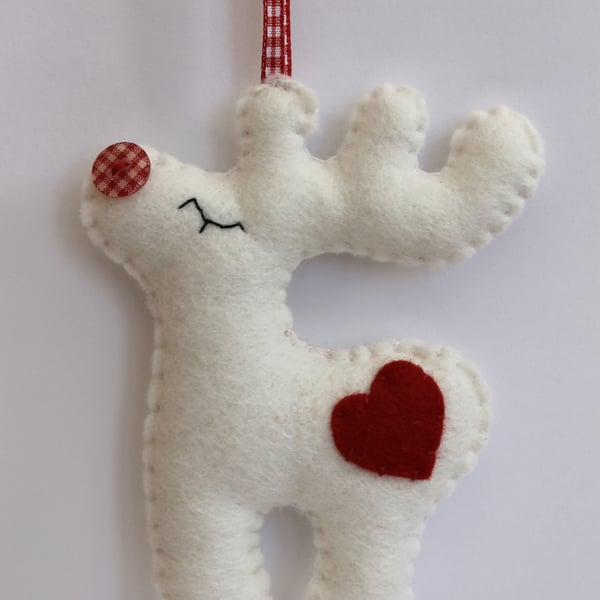 Christmas Rudolph - Felt Decoration