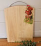 Wooden Chopping Board Decorated With A Squirrel