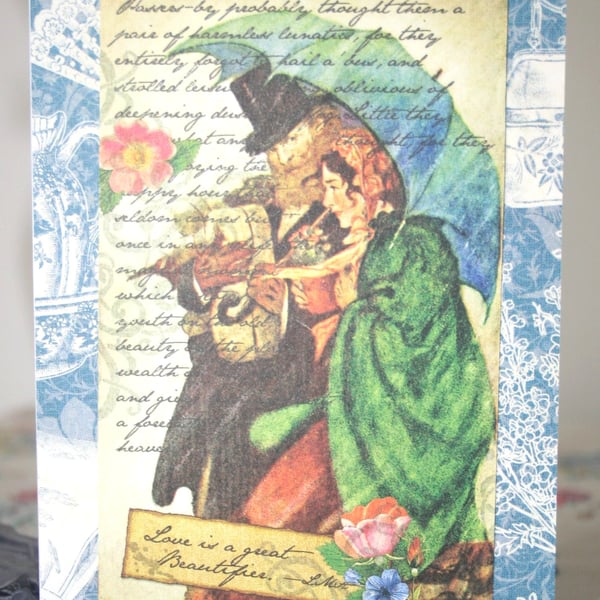 Vintage-style greeting card - Anniversary Card - Unique Little Women Card