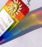 Handmade Fused Glass Rainbow Picture - Sunshine After The Rain - Hanging Sign - Image 6