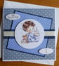First Birthday Card - Little Boy With Cake - Image 5
