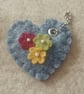 Handmade Felt Floral Keyring