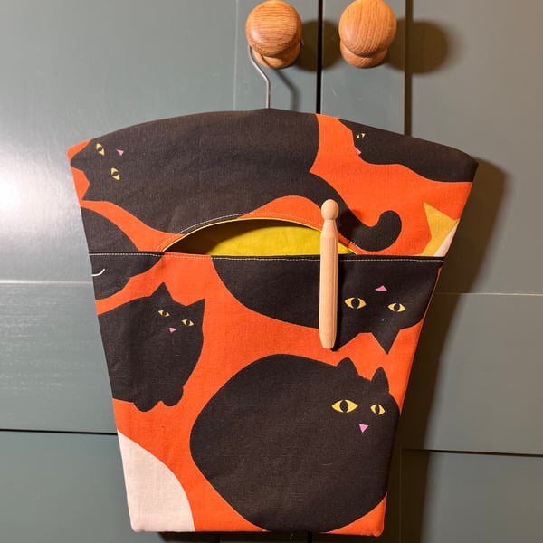 Black Cats Peg Bag