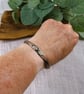 Bangle, Copper with Beaded Pattern Antiqued Finish. Size 19cms - Image 3