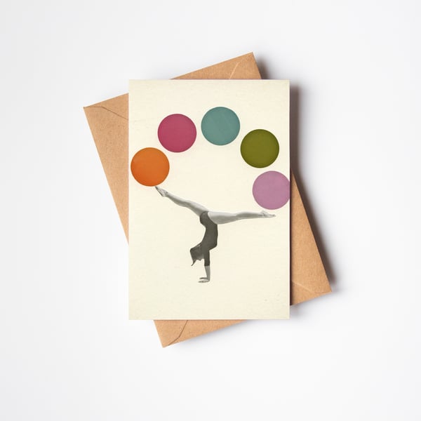 Sports Greeting Card - Gymnastics