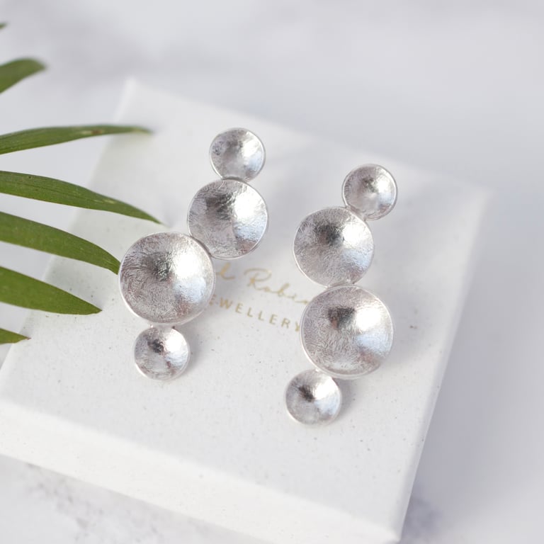 Sterling Silver Circle Earrings