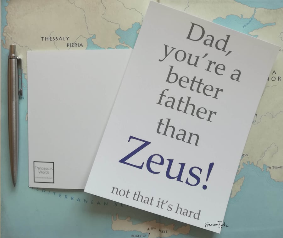 You're a Better Dad Than Zeus Funny Nerdy Father's Day Gift